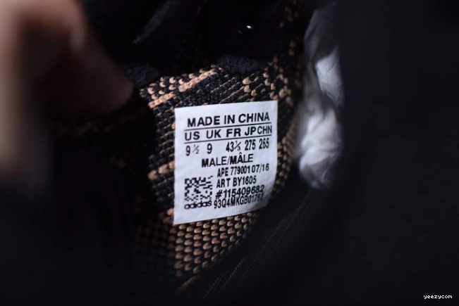 Yeezy Copper Boost Adidas V2 350 BY1605 Black 0805